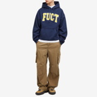 FUCT Men's Arch Logo Popover Hoodie in Patriot Blue
