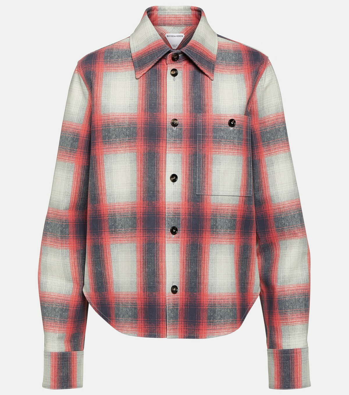 Bottega Veneta Trompe l'œil leather shirt jacket