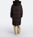 Yves Salomon Shearling-trimmed down coat