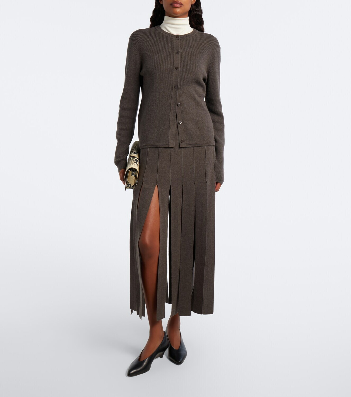 Lisa Yang Abeena cotton and cashmere cardigan