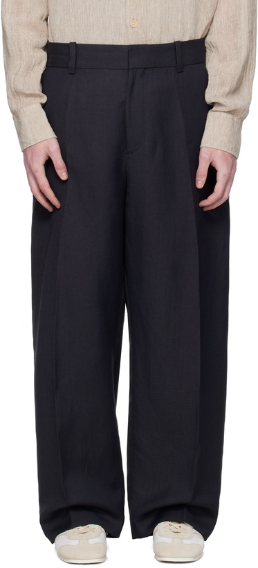 Photo: Studio Nicholson Navy Fume Trousers