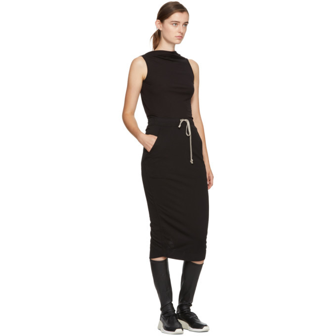 Rick Owens Lilies Black Backless Tank Top Rick Owens Lilies
