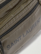 SAINT LAURENT - Nuxx Logo-Print Nylon-Ripstop Belt Bag - Green