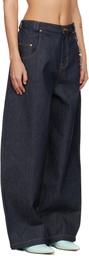 WILLY CHAVARRIA Navy Bad Girl Jeans