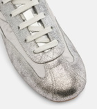McQueen Metallic leather sneakers