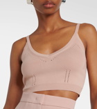 Max Mara Cropped knitted tank top