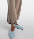 Loro Piana Cashmere and silk tapered pants