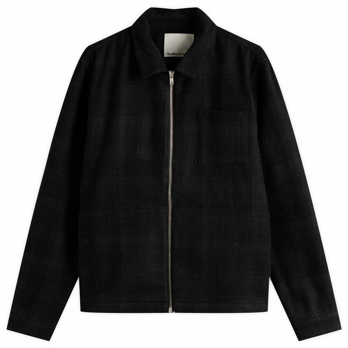 YMC Men's Bowie Check Jacket in Black/Charcoal