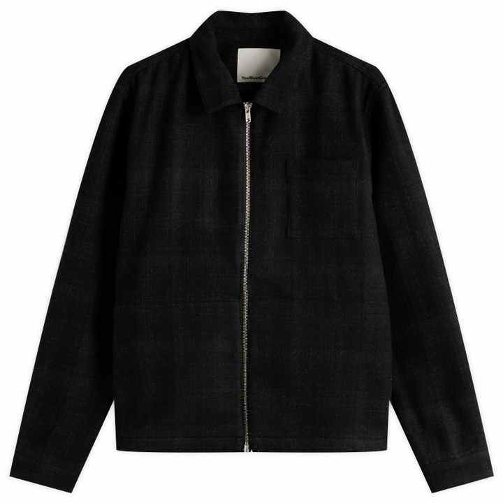 Photo: YMC Men's Bowie Check Jacket in Black/Charcoal