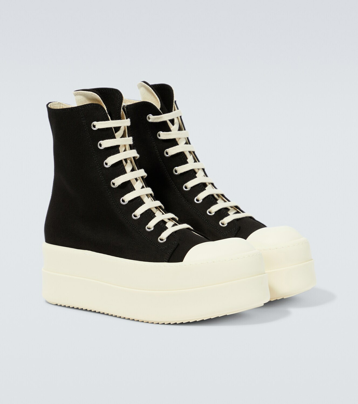 靴 RickOwens DRKSHDW MEGEBUMPER DRKSHDW by Rick Owens Mega Bumper denim high-top sneakers