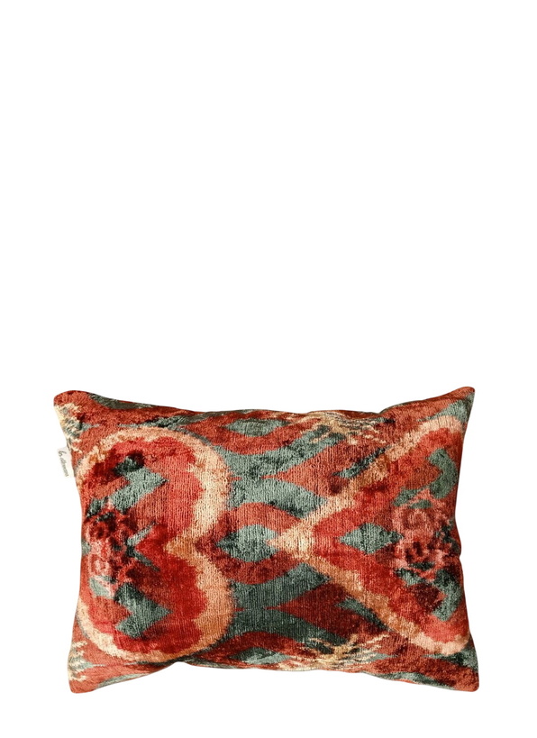 Photo: Les-Ottomans Velvet Patterned Cushion