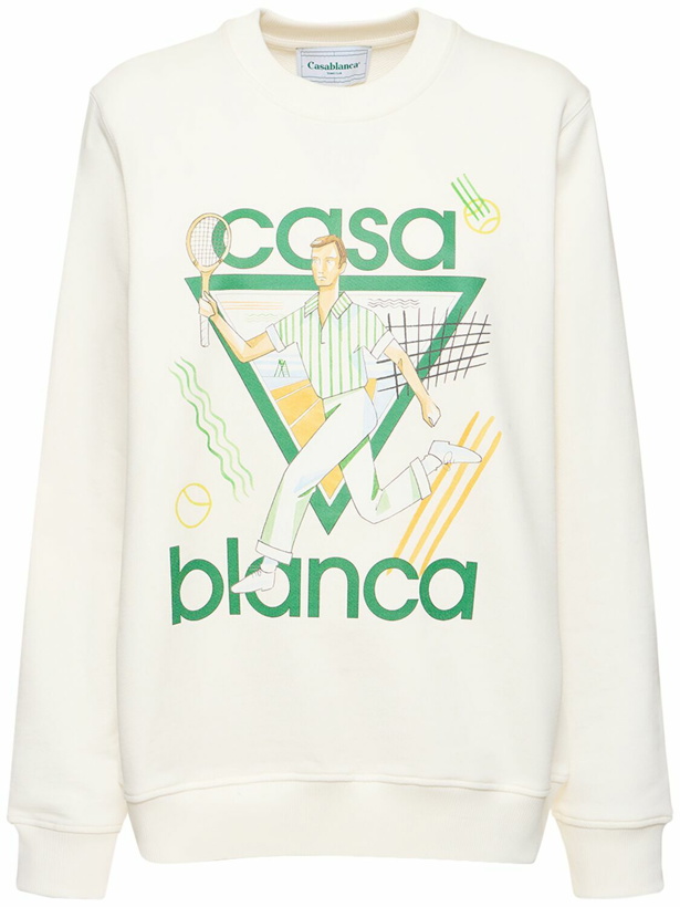Photo: CASABLANCA - Printed Logo Jersey Sweatshirt