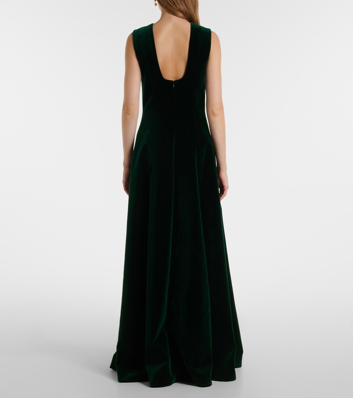 Emilia Wickstead Nodin cotton velour gown