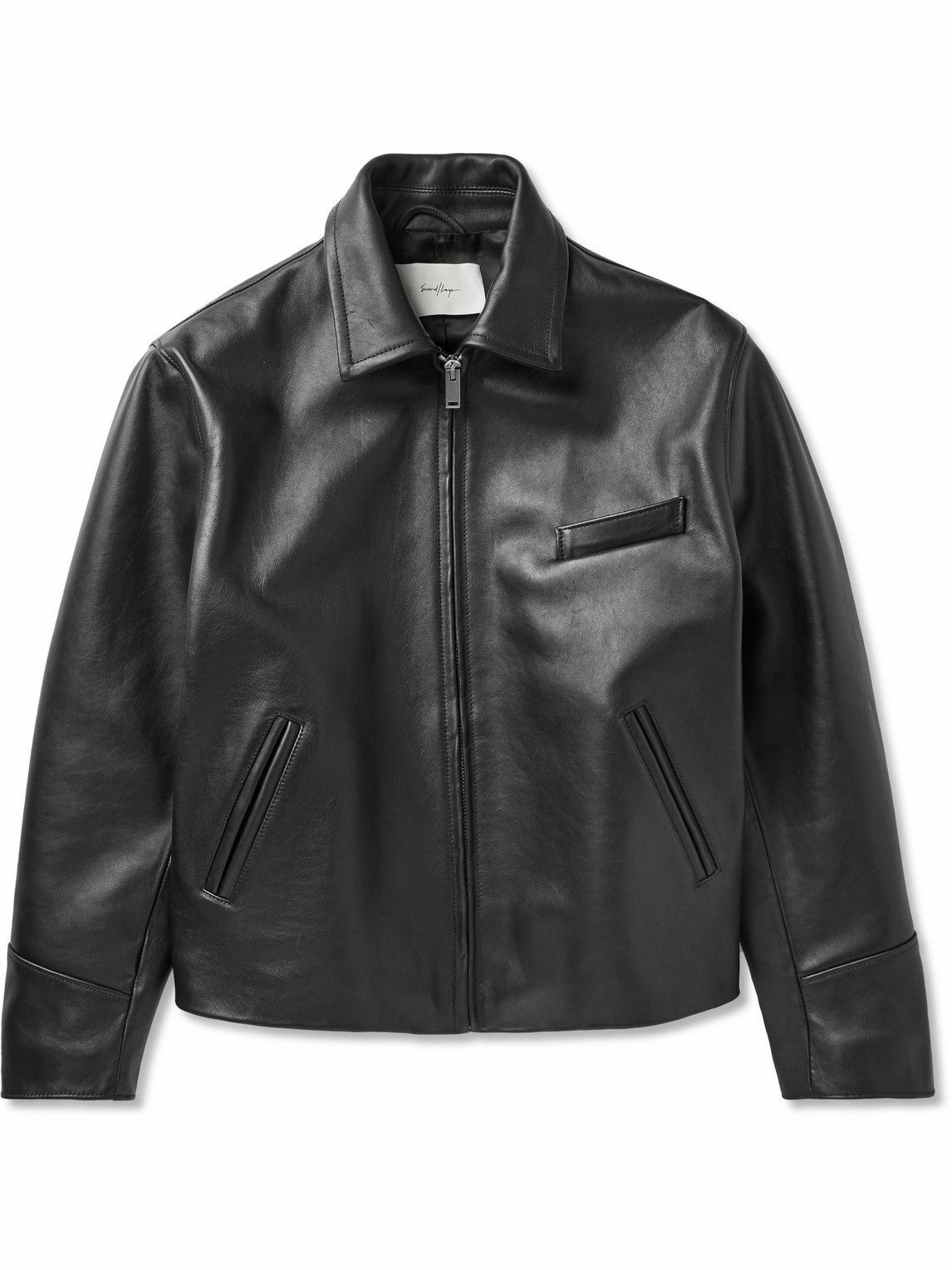 SECOND / LAYER - Leather Jacket - Black Second/Layer