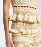 Zimmermann Wanderlust lamé crochet tank top