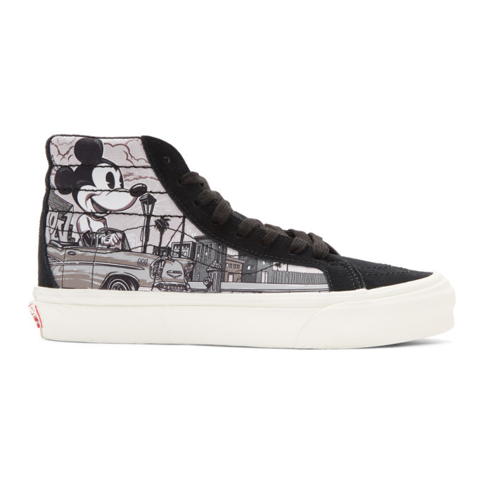 High Top White Cartoon Sk8 High Vans 