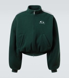 Balenciaga Loop Sports Icon fleece bomber jacket