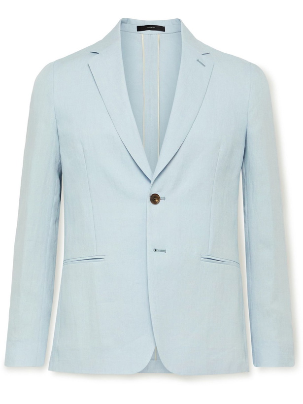 Photo: PAUL SMITH - Slim-Fit Unstructured Linen Suit Jacket - Blue