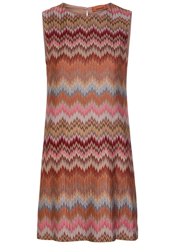 Photo: Missoni Chevron Fine-knit Mini Dress Pink