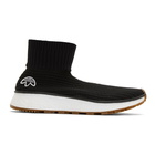 adidas Originals by Alexander Wang Black Run Clean High-Top Sneakers