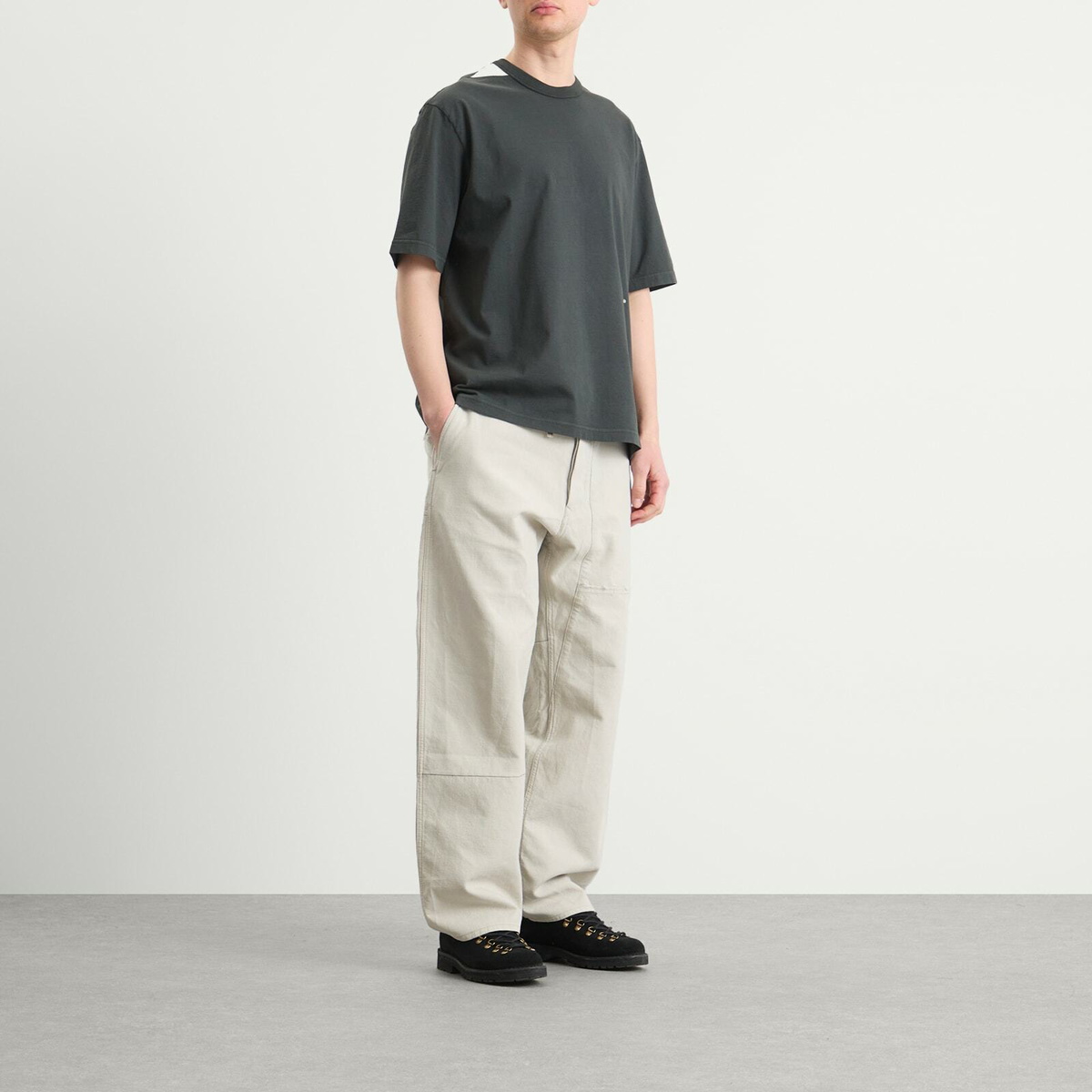 Stone Island Men's Marina Small Logo T-Shirt in Lead Grey