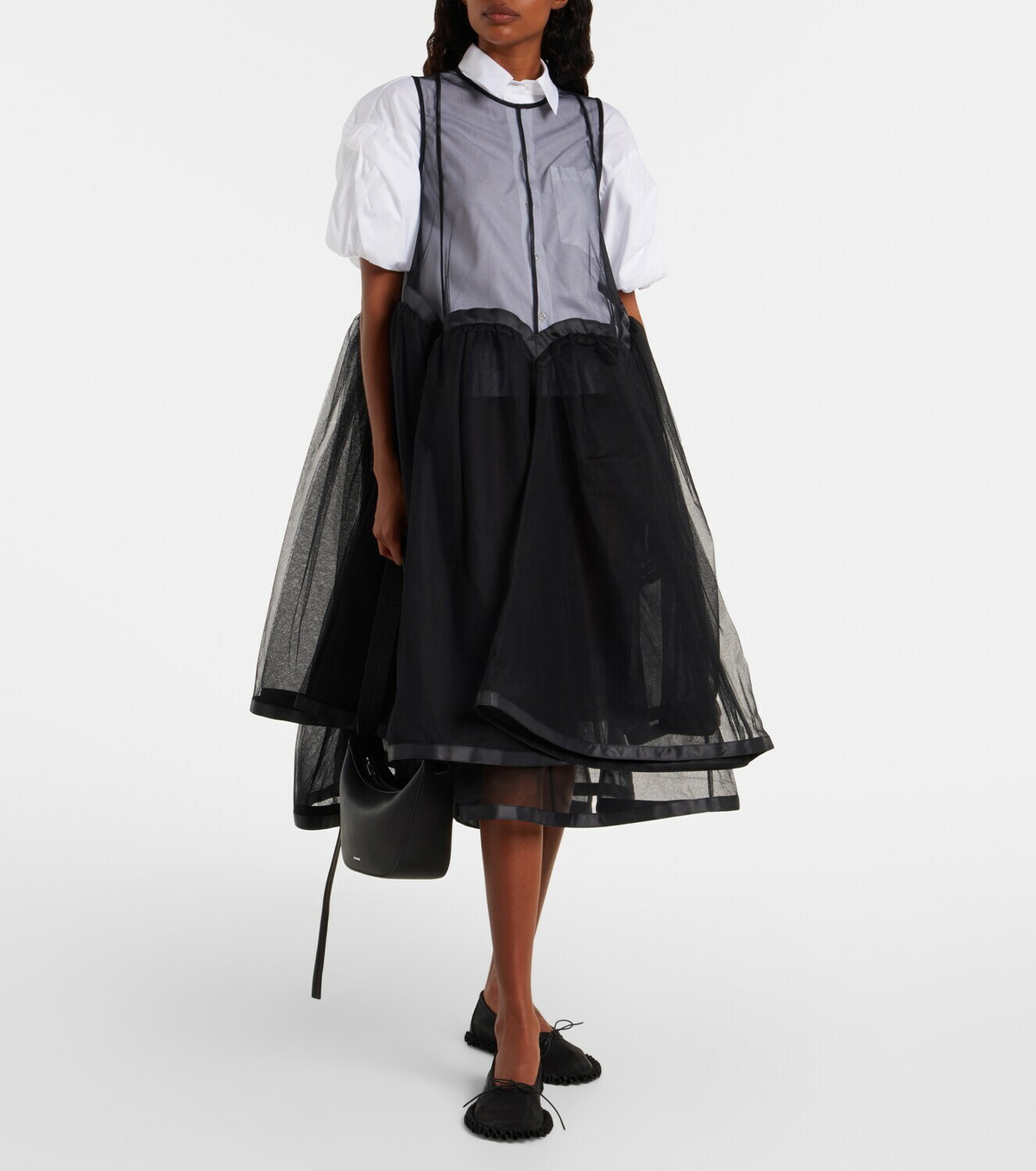 Noir Kei Ninomiya Tulle midi dress