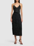 ULLA JOHNSON - Dioni Pleated Tech Midi Skirt