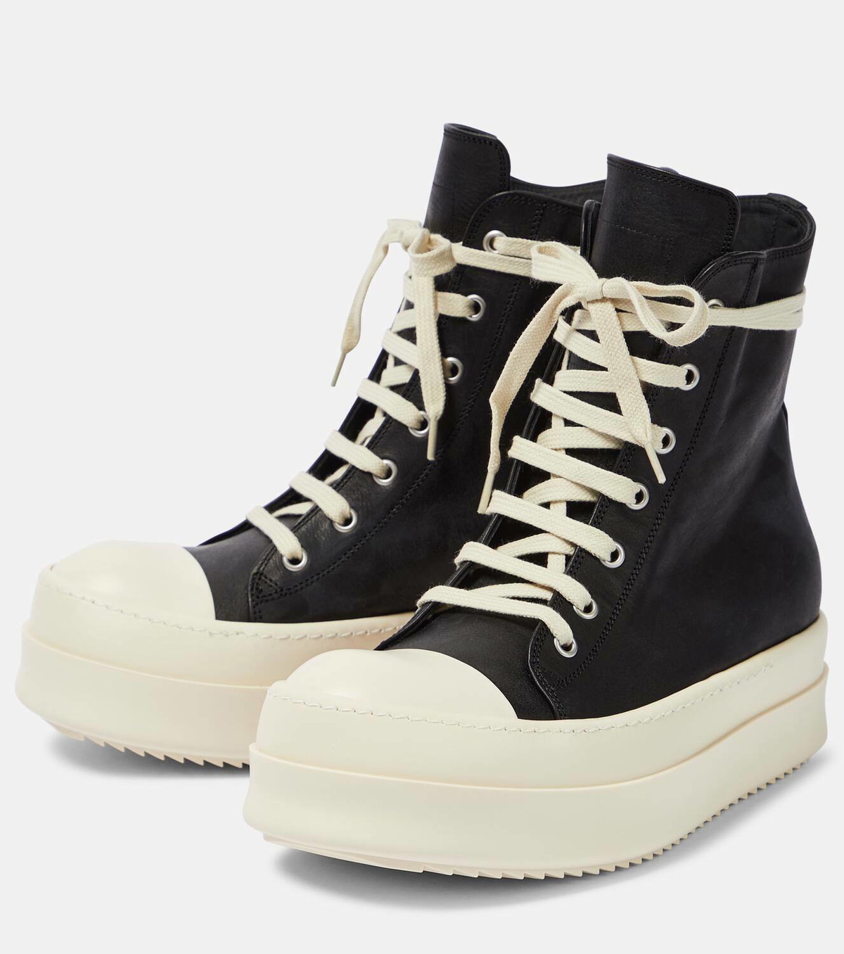 Rick Owens Bumper leather high-top sneakers Rick Owens