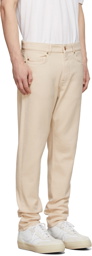 Agnona Off-White Slim-Fit Trousers