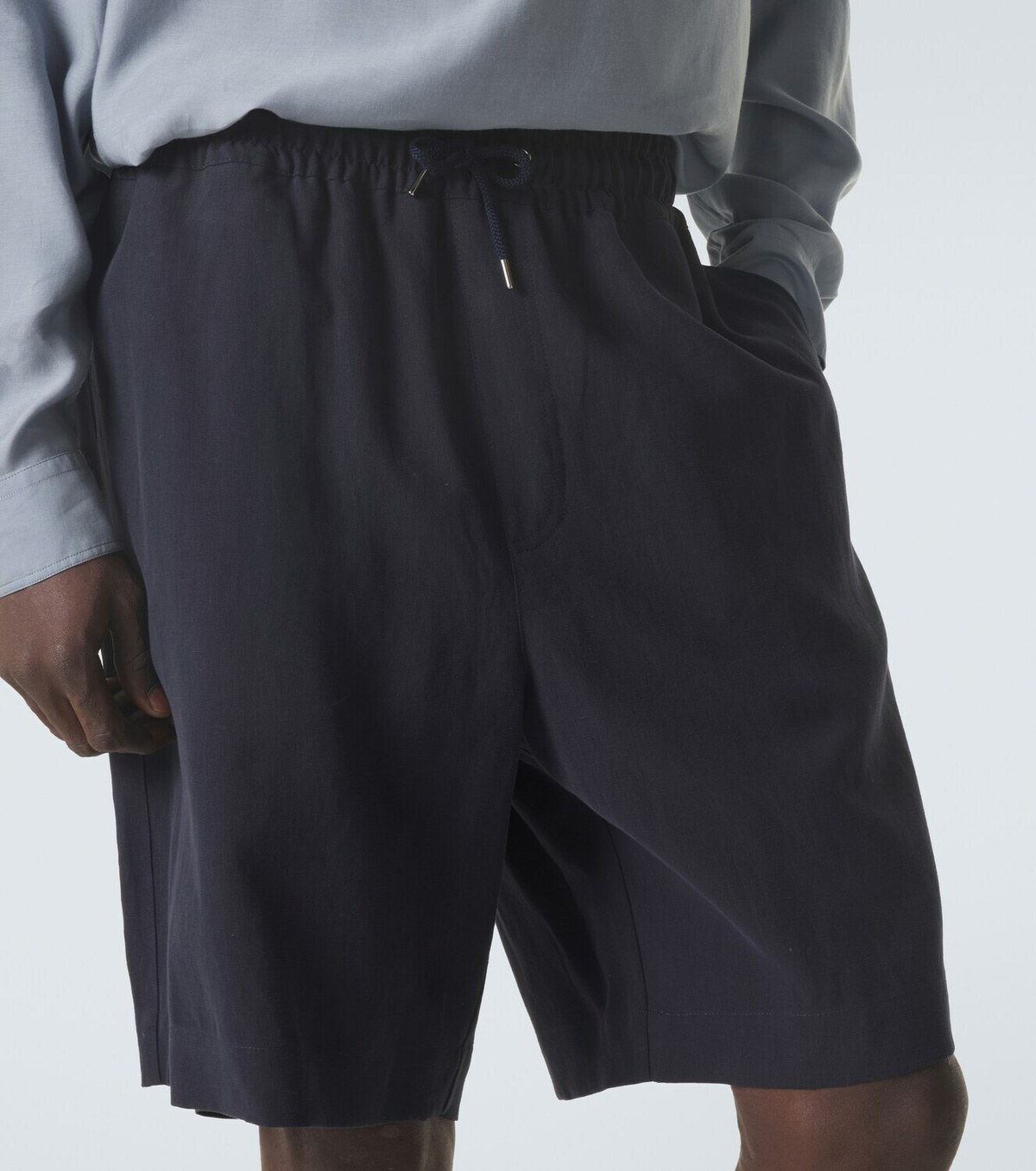 Giorgio Armani Linen canvas Bermuda shorts
