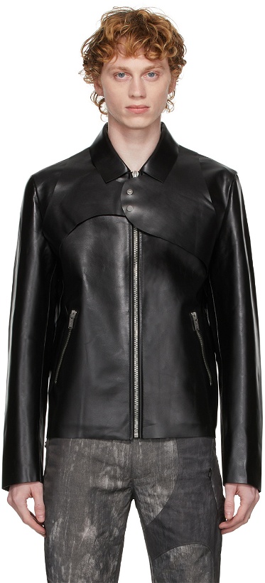 Photo: HELIOT EMIL SSENSE Exclusive Leather Harness Jacket