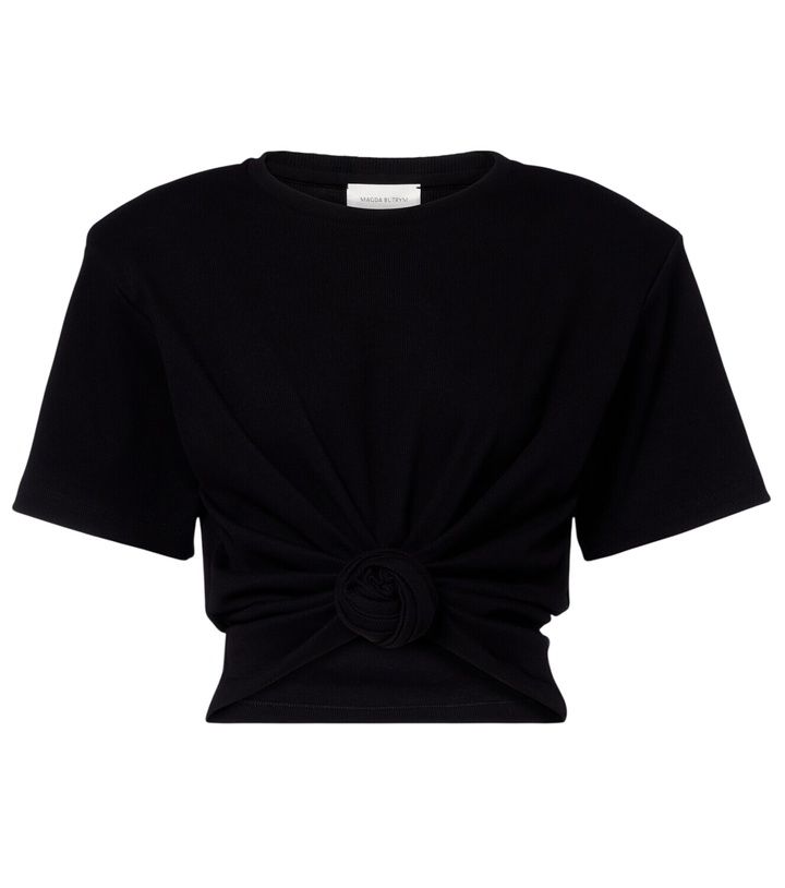 Photo: Magda Butrym Cropped cotton-blend T-shirt