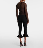 Nensi Dojaka Cropped flared capri pants