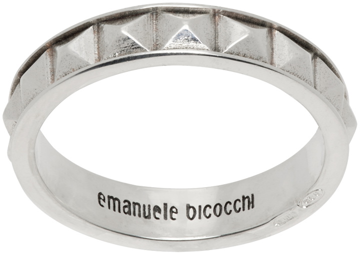 Photo: Emanuele Bicocchi Silver Pyramid Band Ring