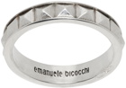 Emanuele Bicocchi Silver Pyramid Band Ring