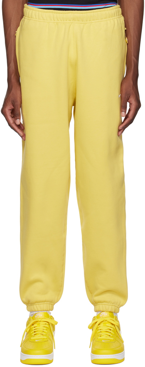 Nike Yellow Embroidered Lounge Pants Nike