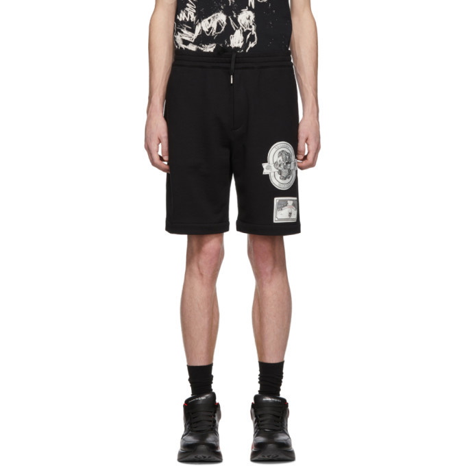 Photo: Alexander McQueen Black Patch Shorts