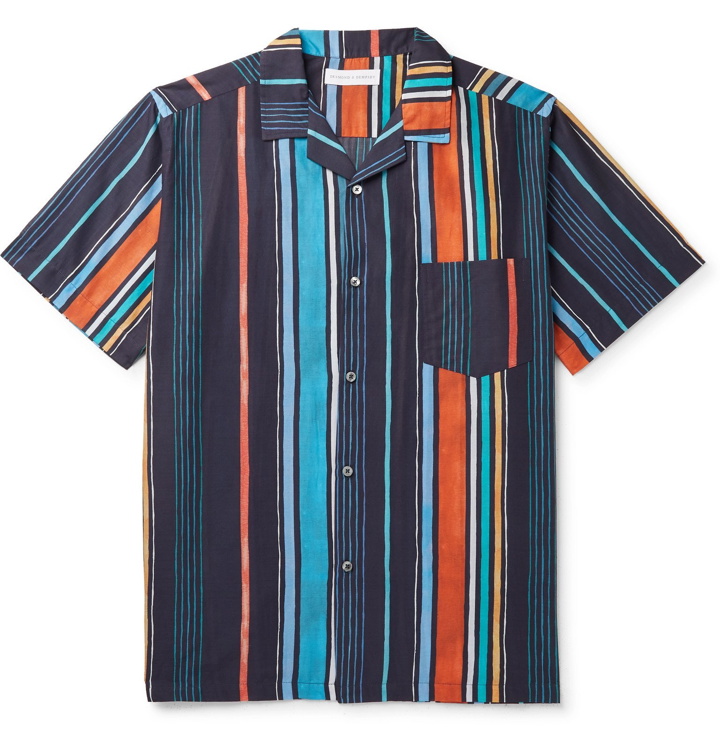 Photo: Desmond & Dempsey - Striped Cotton Pyjama Shirt - Multi