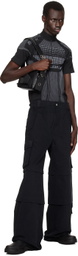 MISBHV Black Baggy Work Cargo Pants