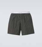 Calvin Klein Collection Owen checked cotton boxer briefs
