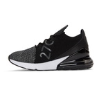 Nike Black and White Air Max 270 Flyknit Sneakers