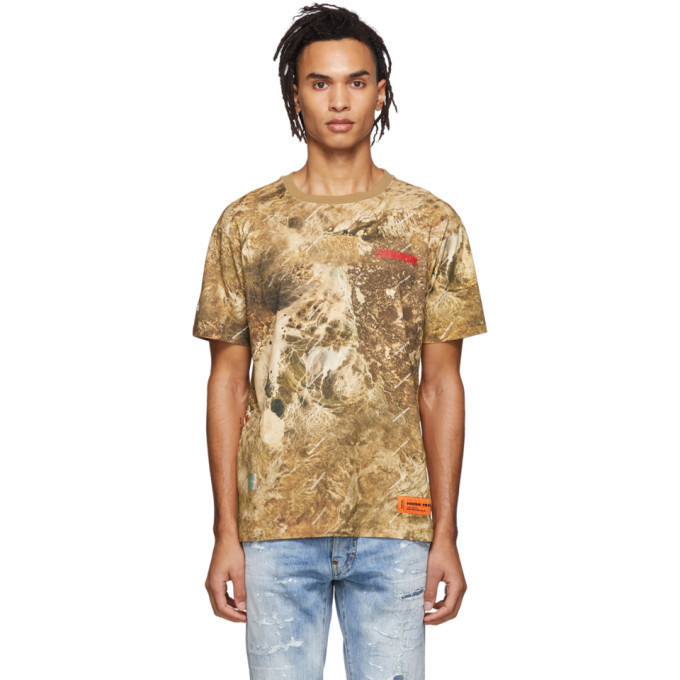 Photo: Heron Preston Brown Camouflage T-Shirt