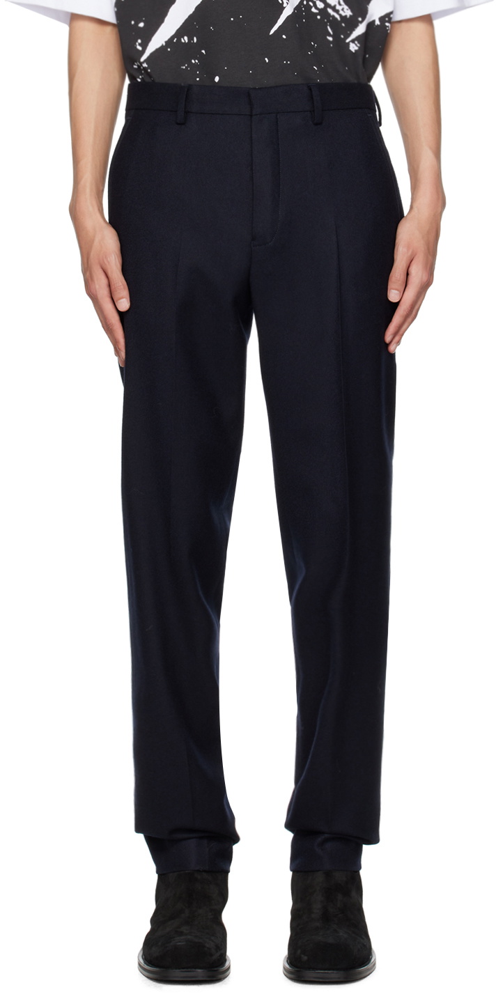 Dries Van Noten Navy Slim-Fit Trousers Dries Van Noten