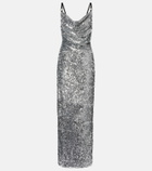 Coperni Draped sequined gown