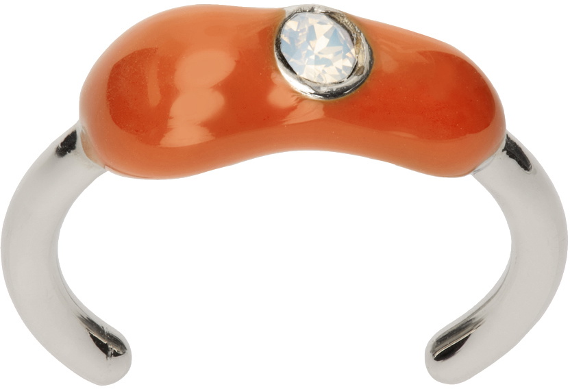 Panconesi SSENSE Exclusive Silver & Orange Toe Ring