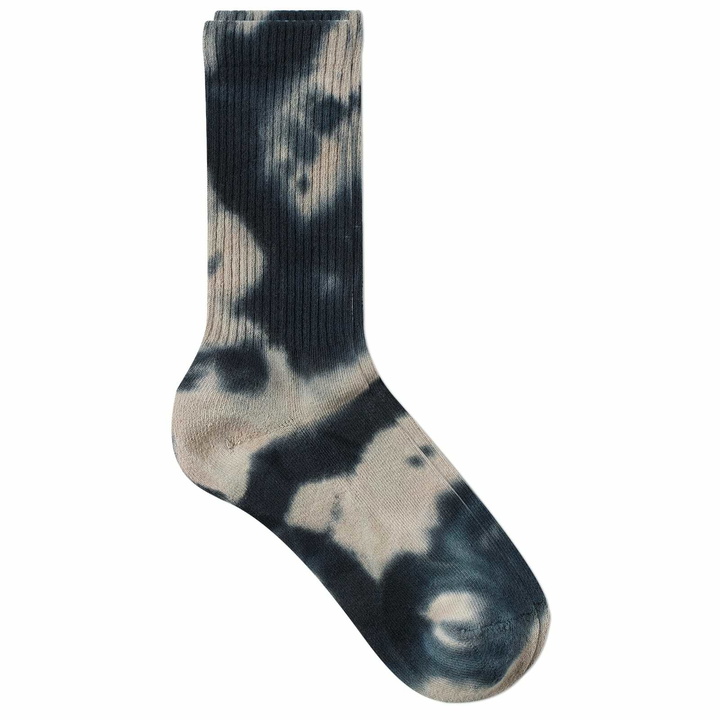 Photo: Gramicci Men's Tie Dye Crew Socks in Black/White