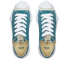 Maison MIHARA YASUHIRO Men's Hank Low Original Sole Toe Cap Canvas Sneakers in Blue