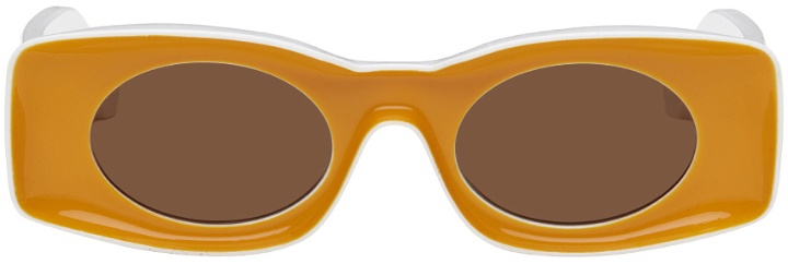 Photo: Loewe Yellow & White Paula's Ibiza Sunglasses