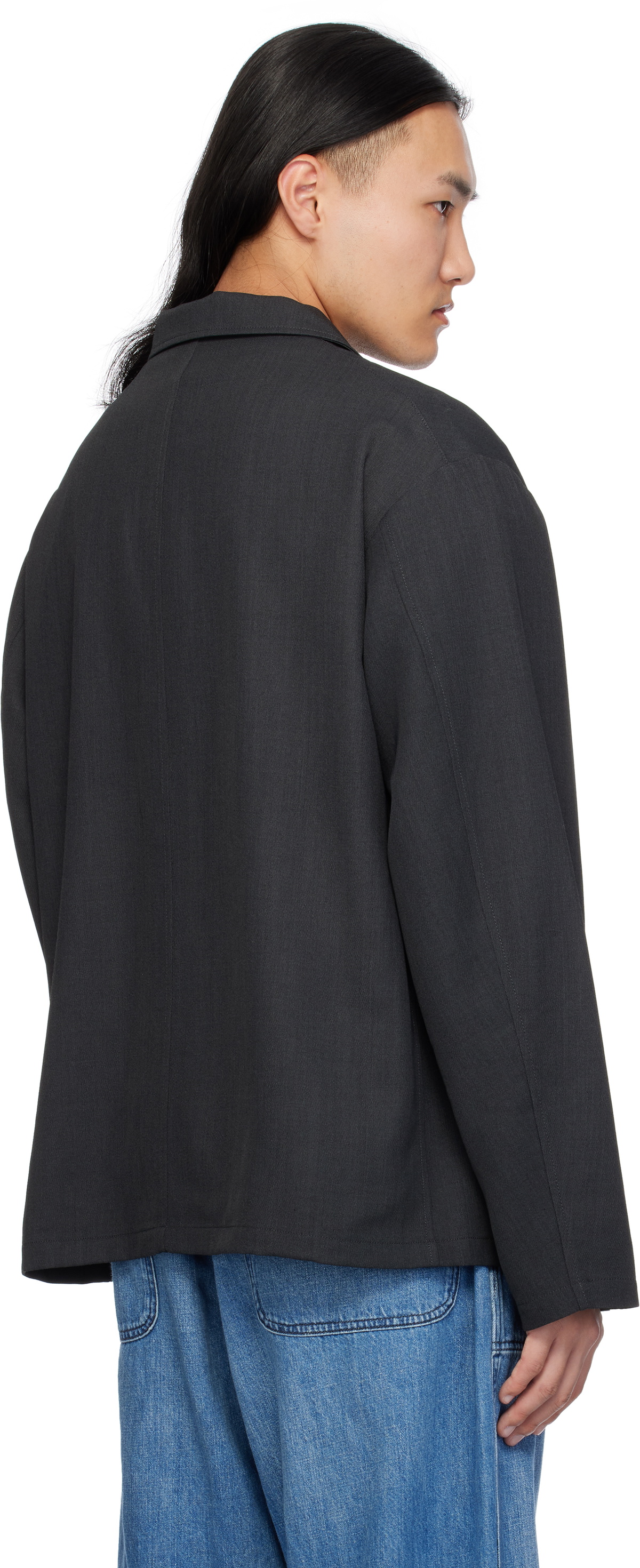 nanamica Gray Cavalry Twill Club Blazer