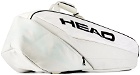 HEAD White Medium Pro X Racket YUBK Tennis Bag